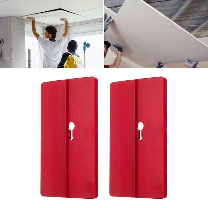 2Pcs Drywall Fitting Tool Gypsum Wall Ceiling Positioning Plate Panel Lifter Supports Drywall Plaster Board Fixing Tool