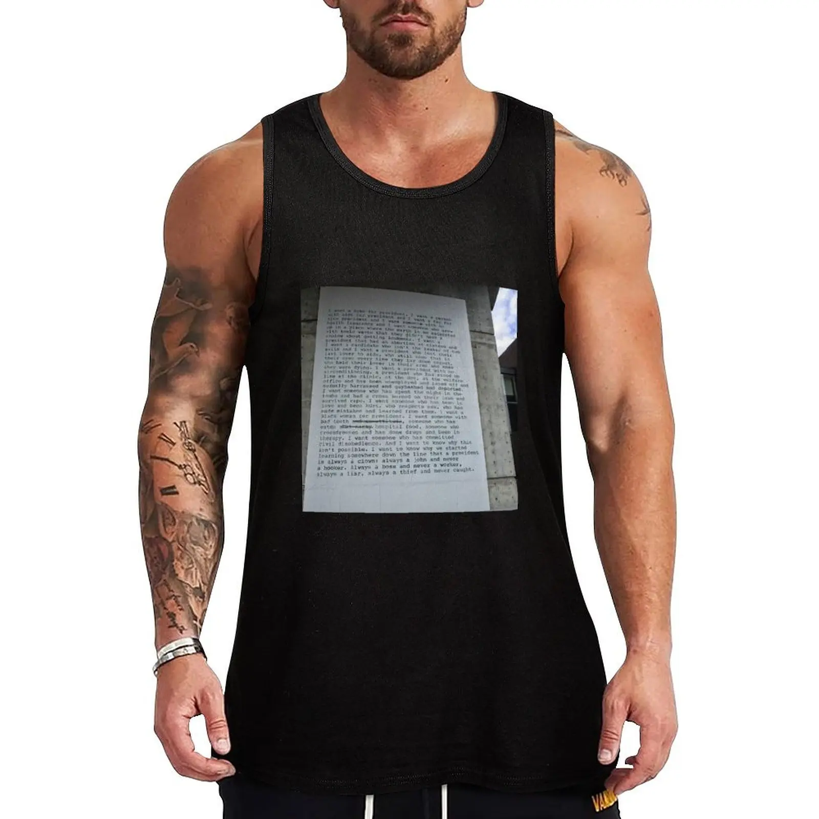 Zoe Leonard - High Line, 2016 Tank Top Men gym sportswear training weight vest gym Men's t-shirts sports clothes for men