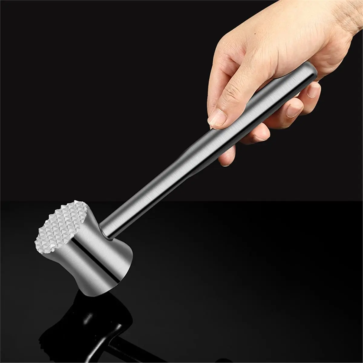 Meat Tenderizer Tool, 304 Stainless Steel Meat Mallet, 2 in 1 Meat Pounder for Beef,Chicken,Dishwasher Safe