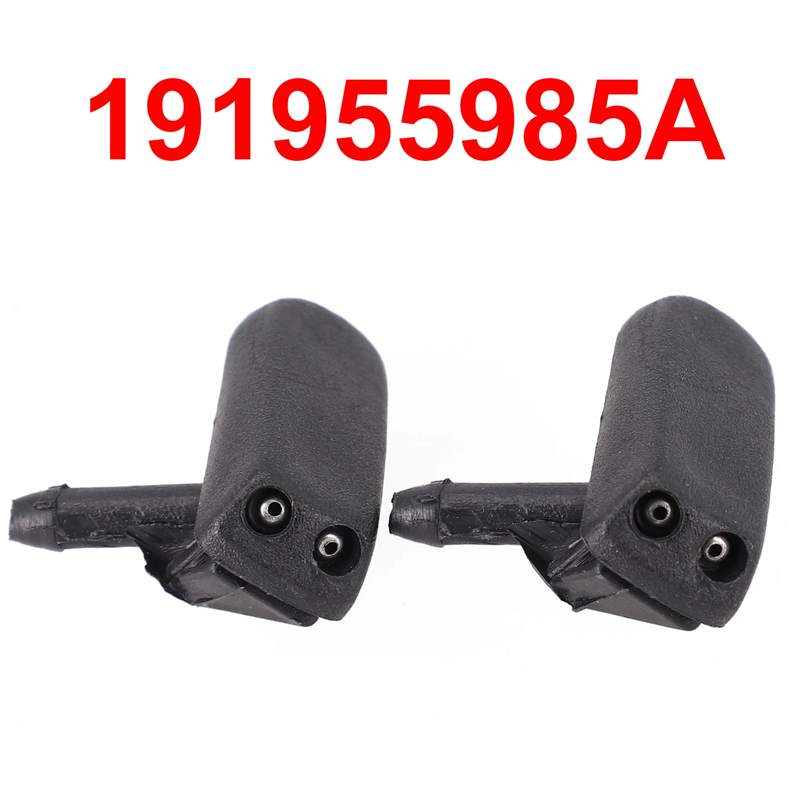 

2PCS Car Front Windscreen Washer Jets Nozzle Water Sprayer OEM Number 191955985A For MK1&MK2/For Golf MK1/MK2/MK3/MK4 Black