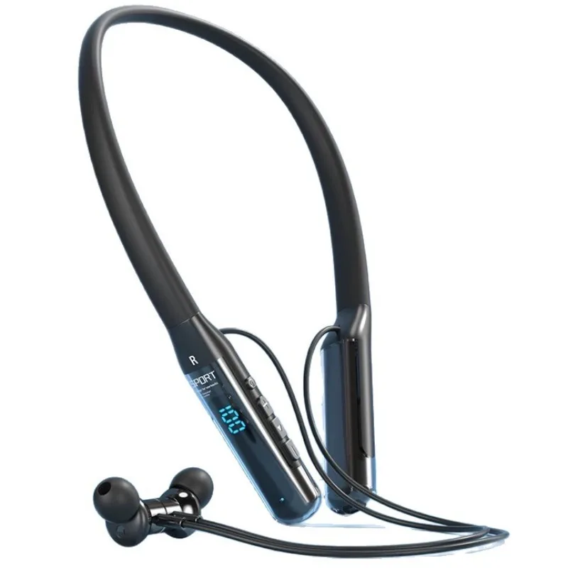 2026 New Neckband Bluetooth Headphones, Long Battery Life Wireless Sports Earphones with Noise Canceling Function