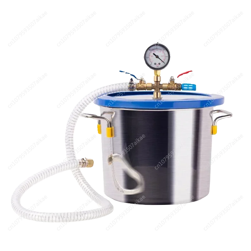 VEV 5 Gallon Vacuum Chamber 3.5 CFM Vacuum Degassing Chamber Kit Single Stage Vacuum Pump for Degassing Silicones Epoxies