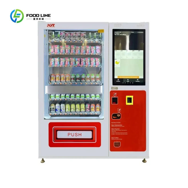 

Snack and Drink Vending Machine with 32 Inches Touch Screen