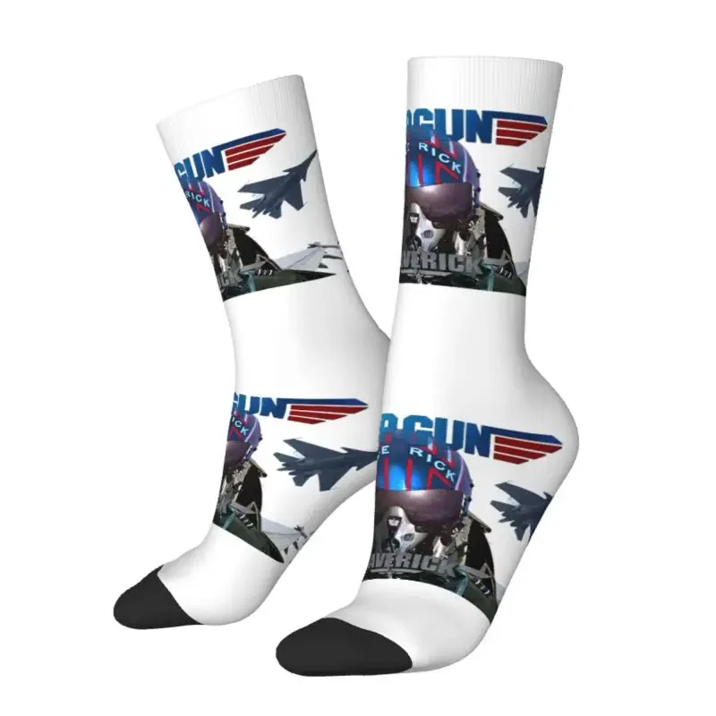 Hot Film Top Gun Maverick Dress Socks for Men Women Warm Funny Novelty Crew Socks