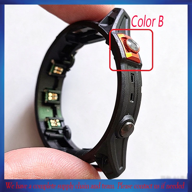 51mm Middle Frame For Garmin Fenix 7X / Fenix 7X PRO Sapphire Back cover Frame With Button Stem Middle Box Frame Part Repair
