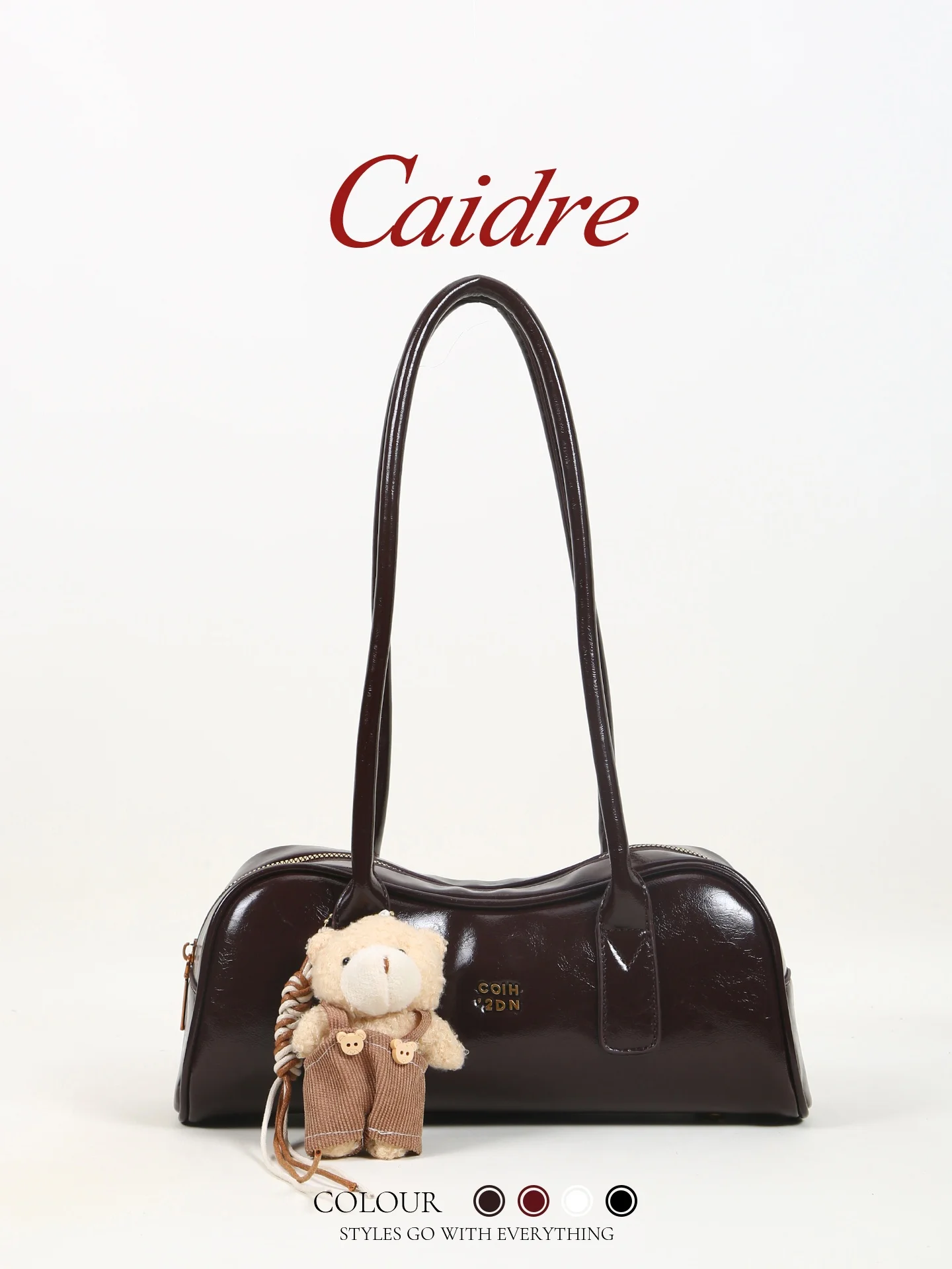 Caidre Commuter Bread Bag Women's New 2026 Handbag Luxury Underarm Single Shoulder Bag for Work Soft Korean Style PU Leather