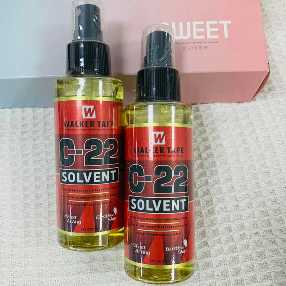 C-22/Flasche Lösungsmittel-Spray-Entferner für Spitzenperücken, Toupet-Klebstoffentferner, Perückenkleber-Entferner für Band-Haarverlängerungen