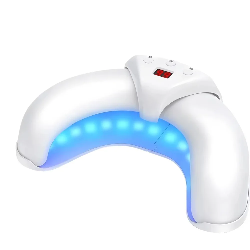 

Portable Foldable Nail Cleaning Light Device Display 45W UV LED Nail Art Lamp Easy USB Charge Nail Fungus Light Device Home Use
