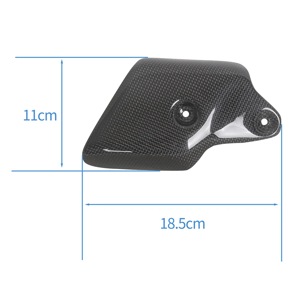 MOTO4U For Ducati 748 916 996 998 100% Carbon Fiber Exhaust Pipe Heat Shield Cover Fairing Cowl Motorcycle Modification