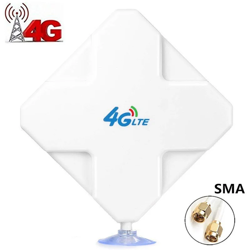 

OFSS-3X 4G LTE SMA Антенна 35Dbi Антенна с высоким коэффициентом усиления Двойной разъем SMA Усилитель сигнала для Huawei ZTE Vodafone Hotspot Router