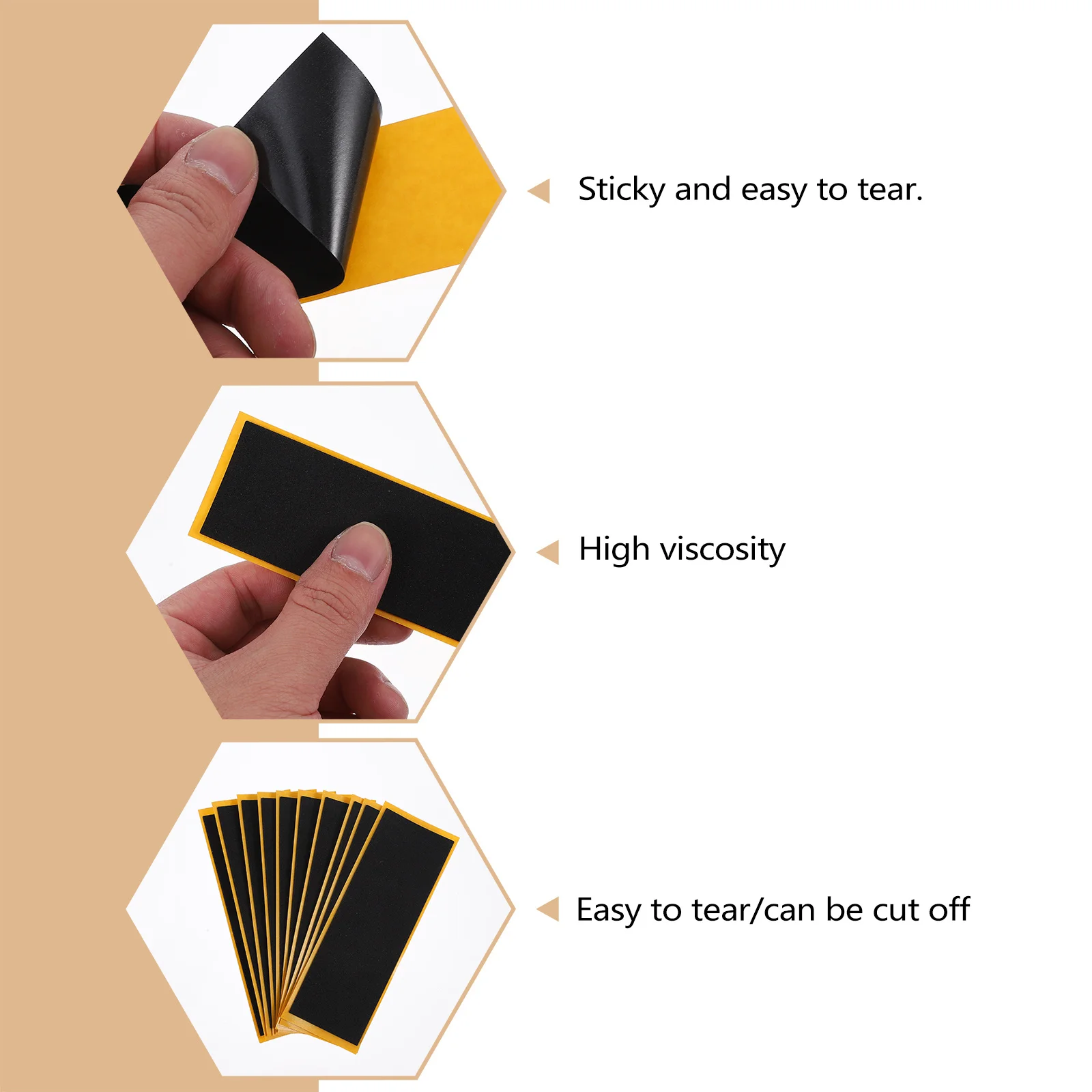 10 Stück Kinder Finger Skateboard rutschfeste Aufkleber Mini gepolsterte Griffbrett Zubehör starke Haftung Finger Skateboard Aufkleber