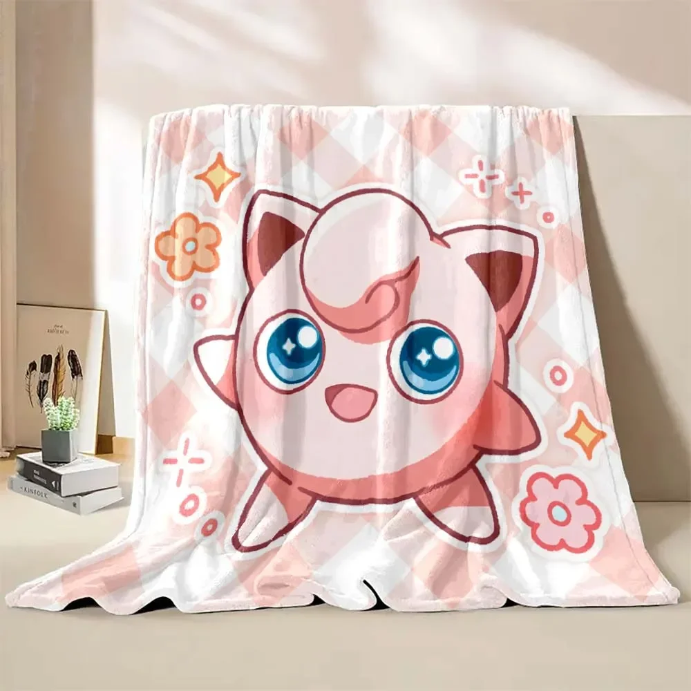 بطانية مطبوعة لطيفة للأطفال والكبار ، مفروشات ناعمة ودافئة للسرير والأريكة ، غطاء سفر خارجي