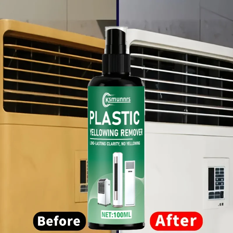 Quick Whitening Oxidizer - Powerful Plastic Spray - Suitable for Car Headlights, Air Conditioning Panels, Toilets, Plastic Surfa