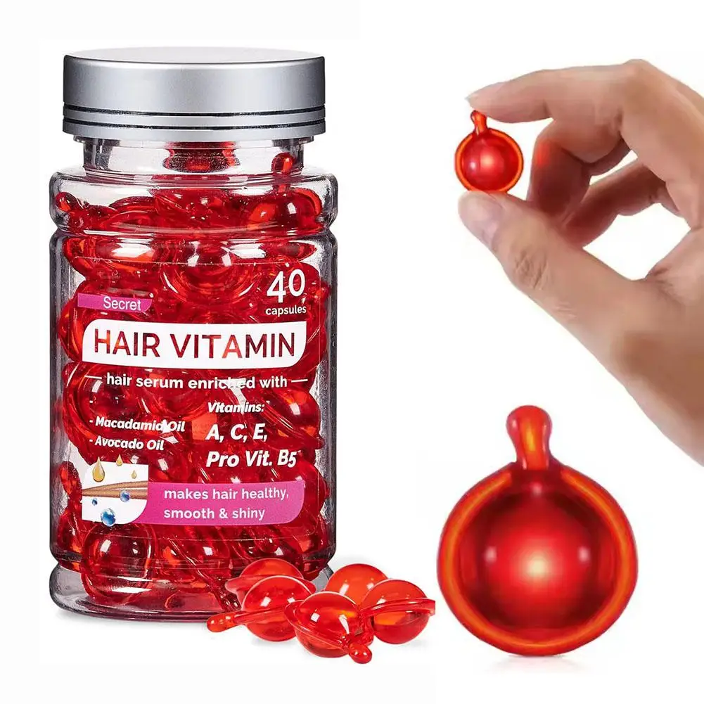 زيت أساسي وردي لإصلاح الشعر ، شعر حريري ناعم ، كبسولة فيتامين ، علاج مغذي ، شعر تالف ، قوة المصل ، العناية بالشعر
