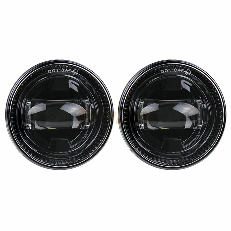 

one eye style high brightness pure white LED Round Fog Light Lamp Fit For Ford F150 f-150 expedition ranger 2007 - 2014