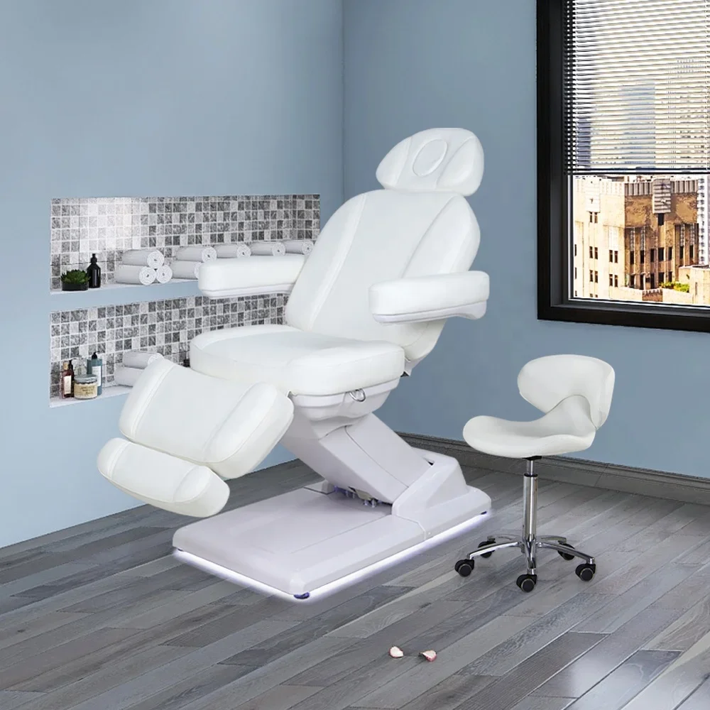 2026 4 Motors Electric Cosmetic Esthetician Beauty Salon Spa Lash Facial Dermatology Aesthetic Dermatology Chair Table De Massag