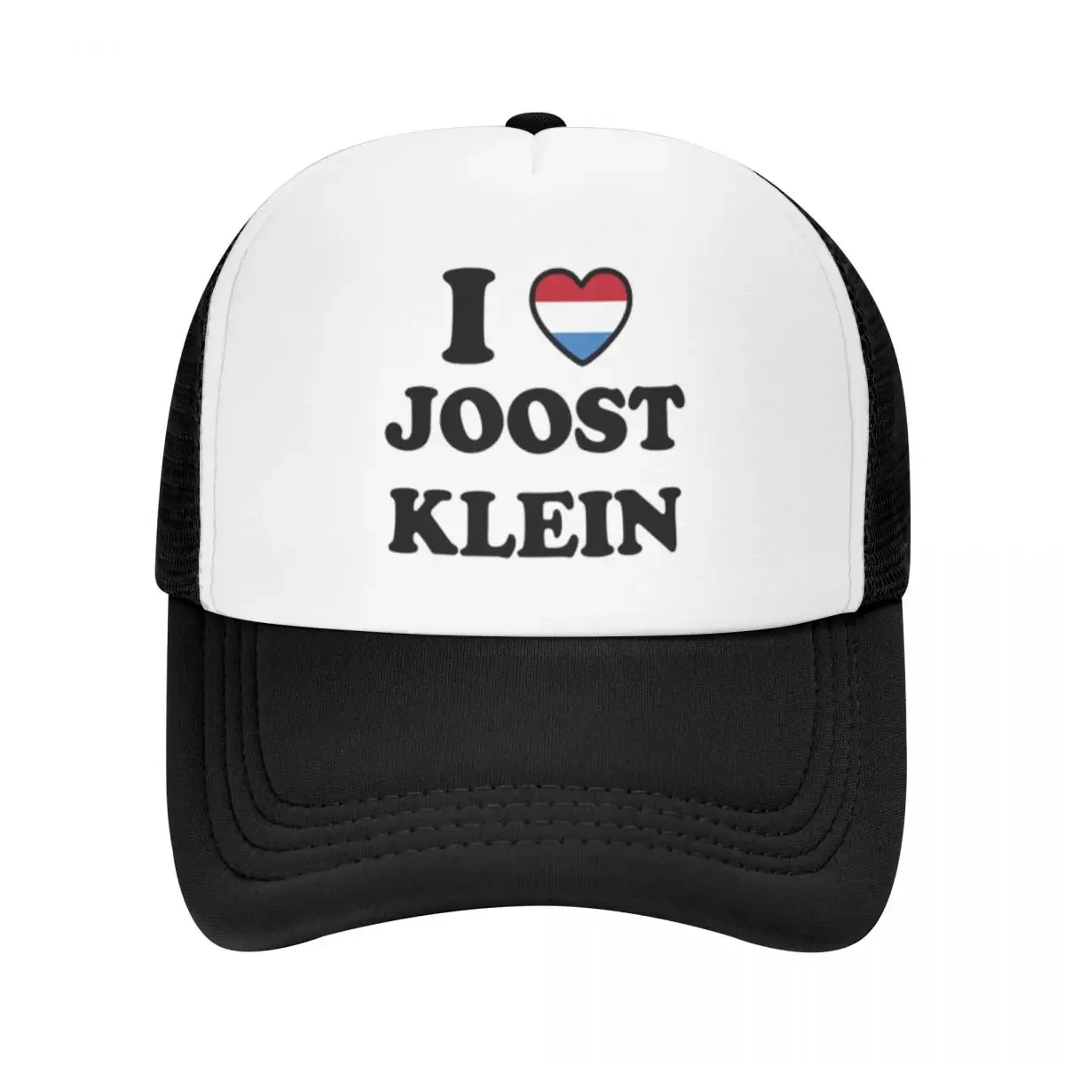 I Heart Joost Klein Netherlands Flag Design Printing Mesh Baseball Cap For Women Men Trucker Hat 2024 New Street Dance Hats