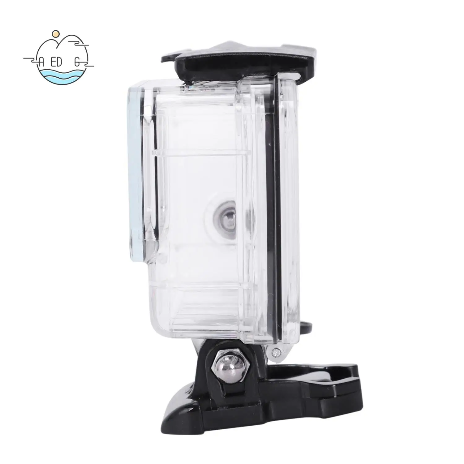AED6-Waterproof Housing For Gopro Hero7 White And Hero7 Silver, Protective 45M Underwater Dive Case Shell With Bracket Accessori
