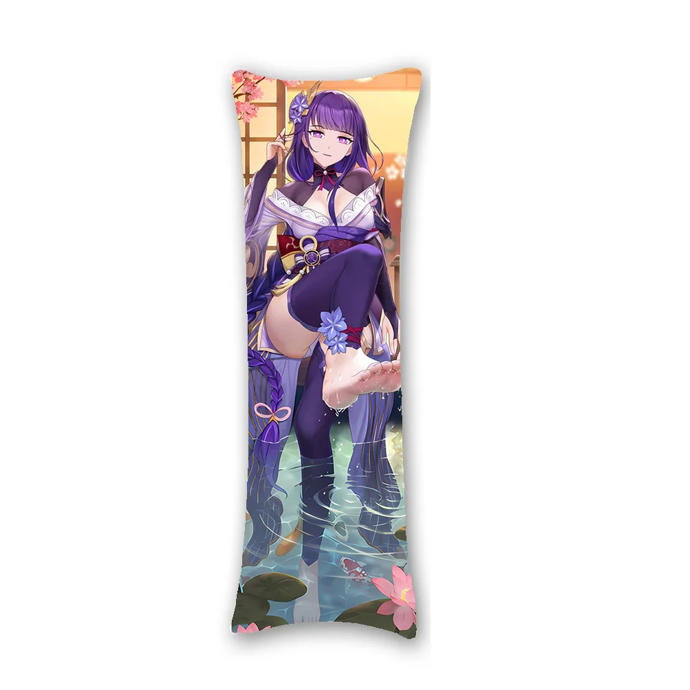 Anime Genshin Impact Raiden Shogun Juste de coussin pour homme, Dakimakura Cosy Otaku, Cadeaux de Noël, MM, Sexy