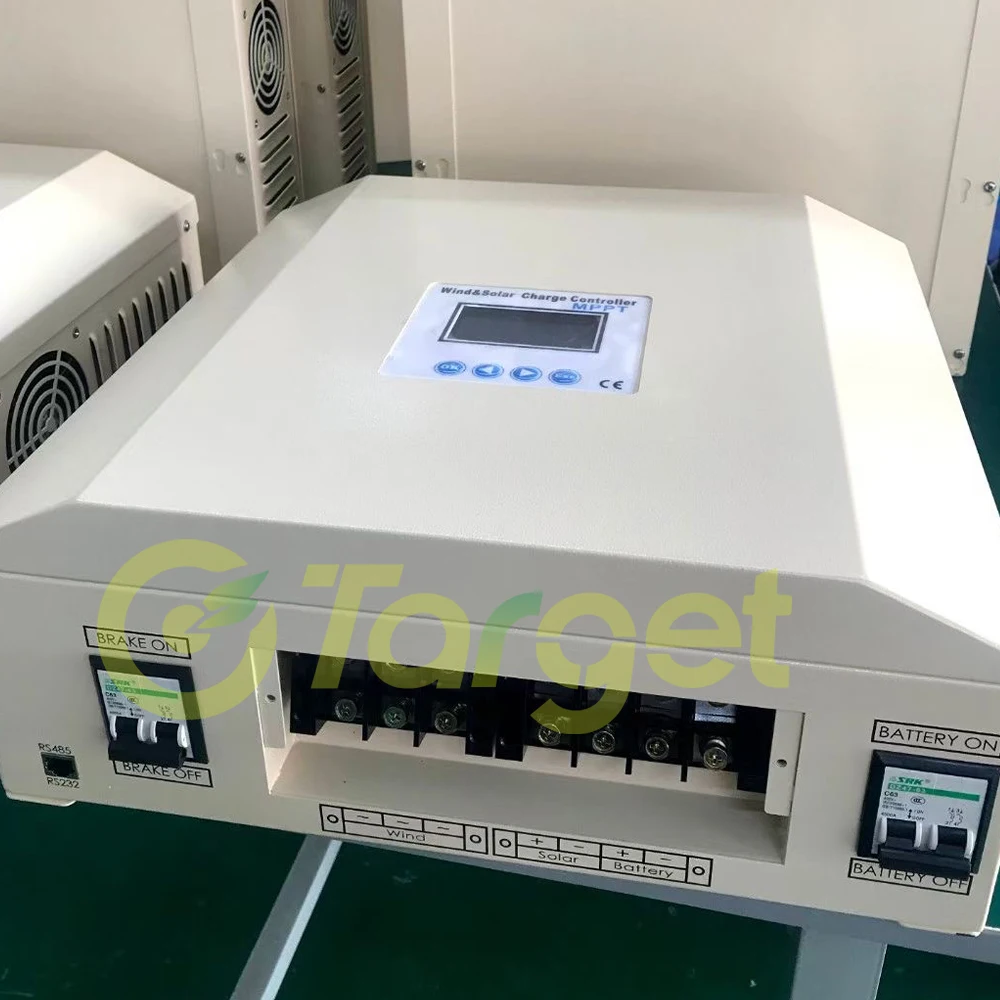 Solar & Wind Hybrid System Double PWM Charge Controller 20KW 25KW 6KW 12V 24V 48V 230V Regulator Home Use Wind Turbine Generator