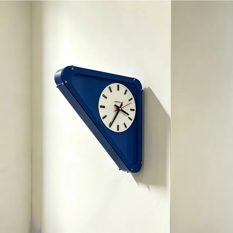 Bauhaus Triangle Wall Clock Premium Soft Clocks Large White Wall Living Room Pendant