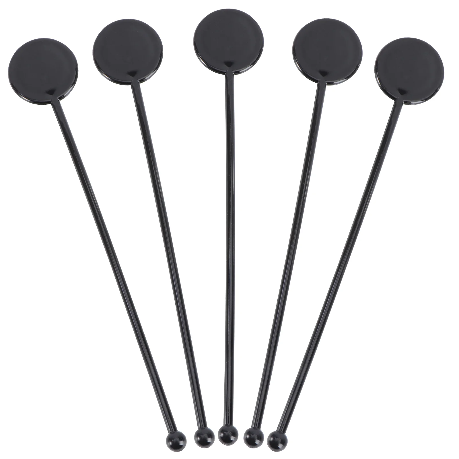 

100 Pcs Blender Beverage Stick Stirring Rod Long Handle Drink Stirrer Swizzle Sticks Black