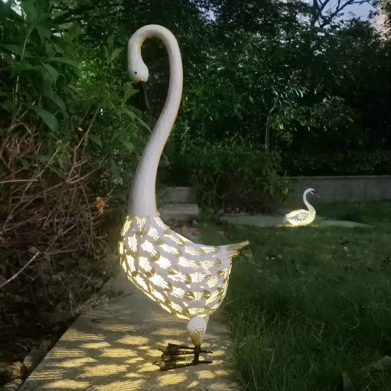 adorno-de-cisne-de-hierro-forjado-luminoso-para-jardin-patio-y-cesped-exterior-de-gran-venta-transfronteriza-para-comercio-exterior-en-europa-y-america