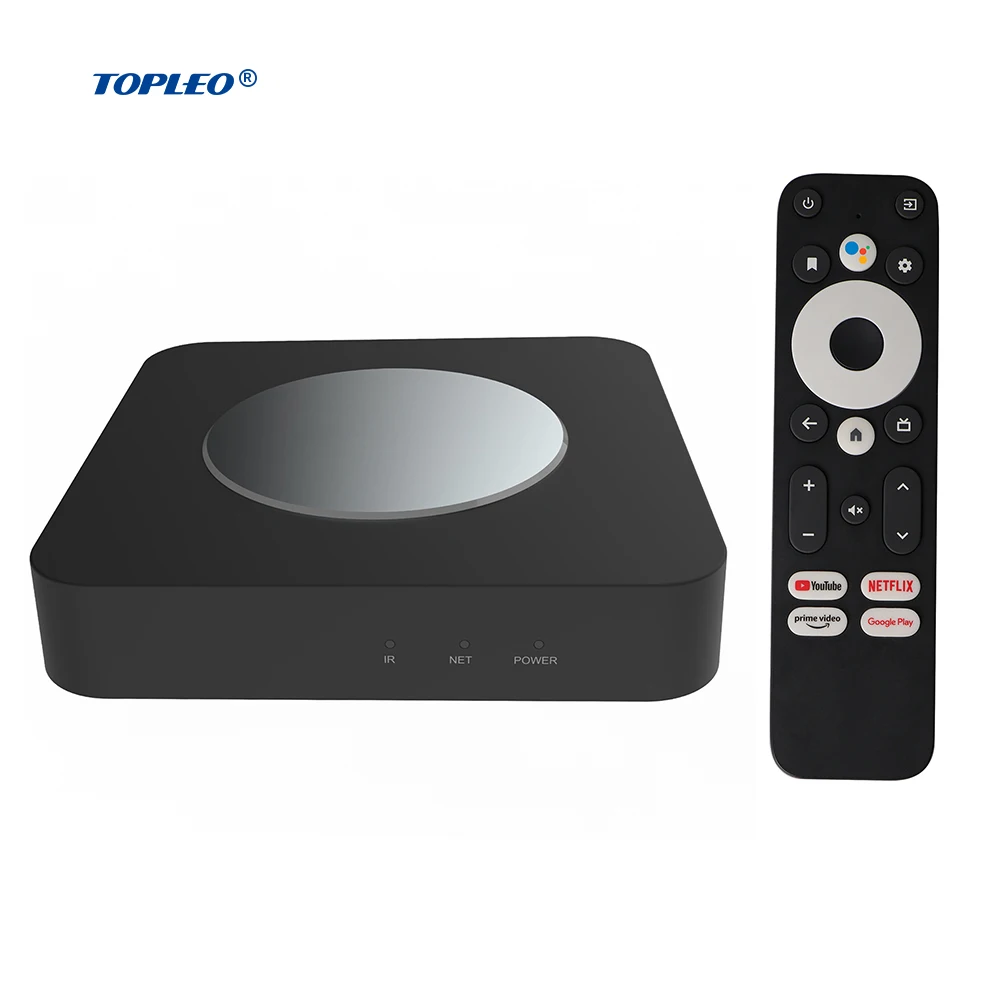 

Topleo KM2 plus Atv Box Certified amlogic S905X4 Quad Core Wifi 5g smart android 11 tv box mecool