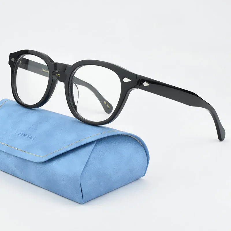 2025 Retro Eyeglasses Frames for Men Johnny Depp High Quality Acetate spectacle Women Luxury Brand Vintage Glasses Frame Lemtosh image 3