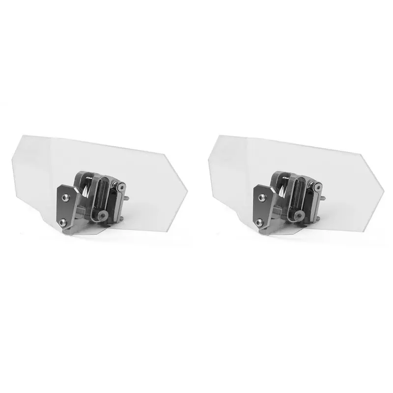 A03Z-2X Universal Wind Deflector Windscreen Clip On Windshield Extensions 20CM For Nmax155 Honda PCX150 X-ADV
