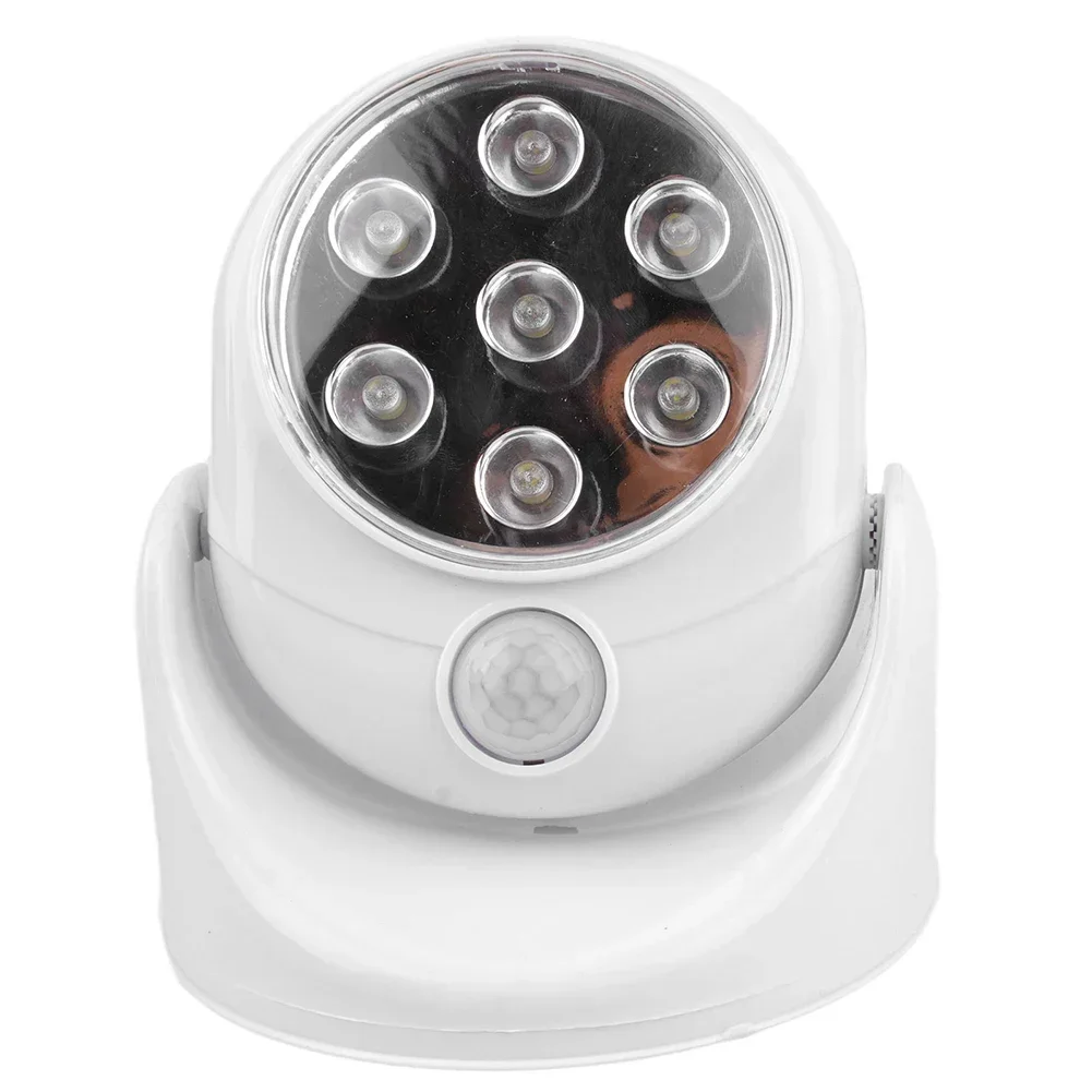 7 LED Wireless Motion Sensor Night Light 360 Degree Rotation Night Light Night Lamp Wall Light Lamp Battery Power Auto On Off