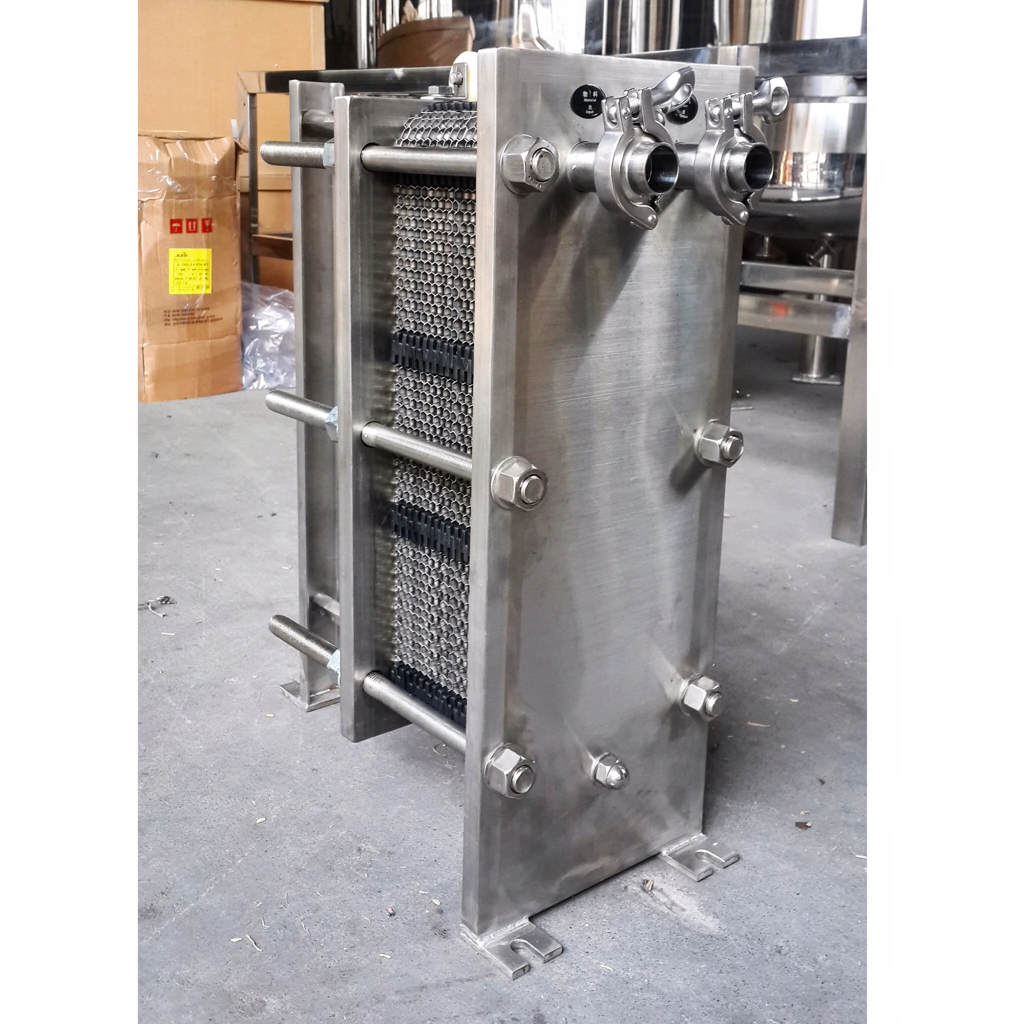 Échangeur de chaleur à plaques d'acier inoxydable série