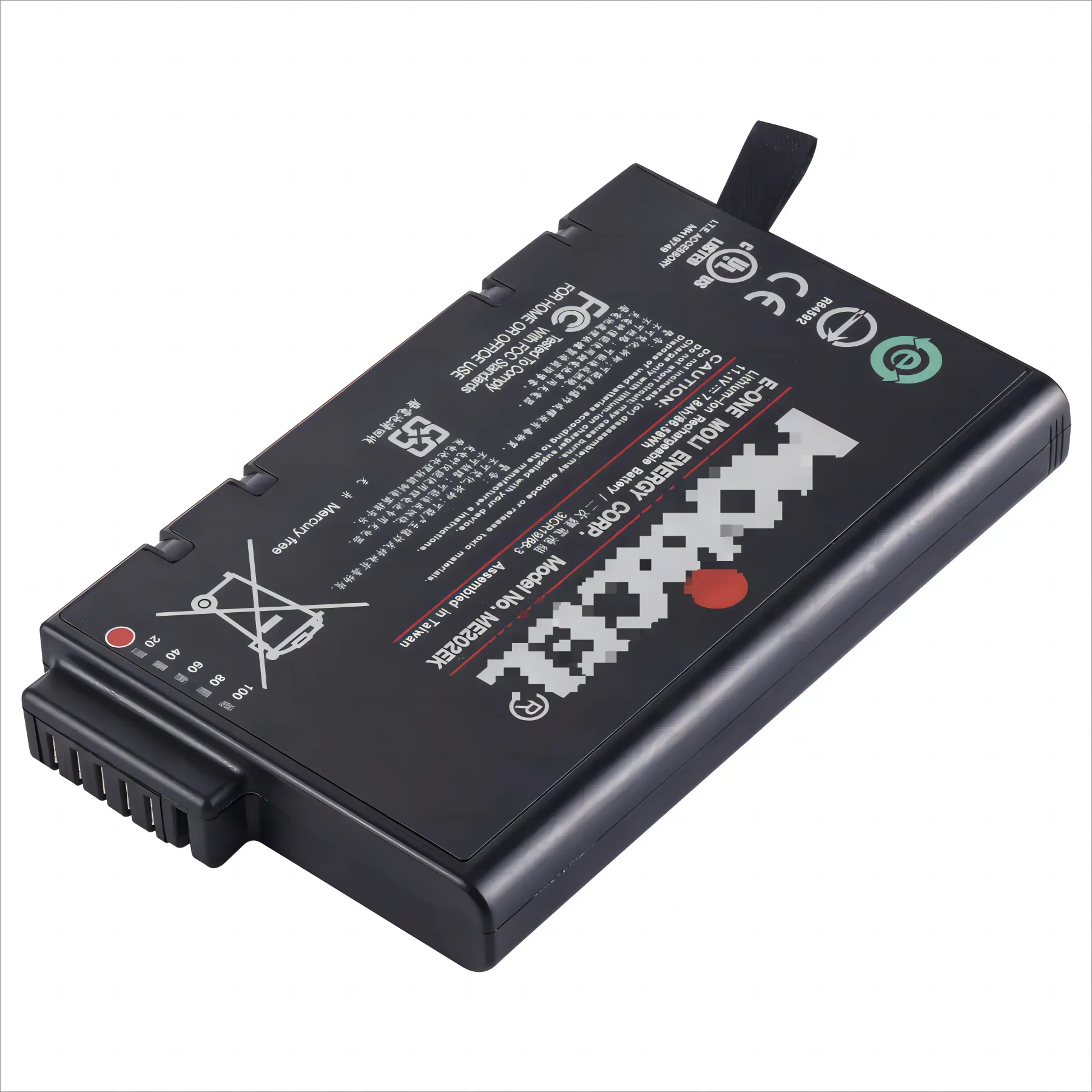 10.8 V 7800 mAh Li-ion Medical Battery ME202EK ME202KMD Battery compatible For Goldway G50 G60 G70 G80 Battery