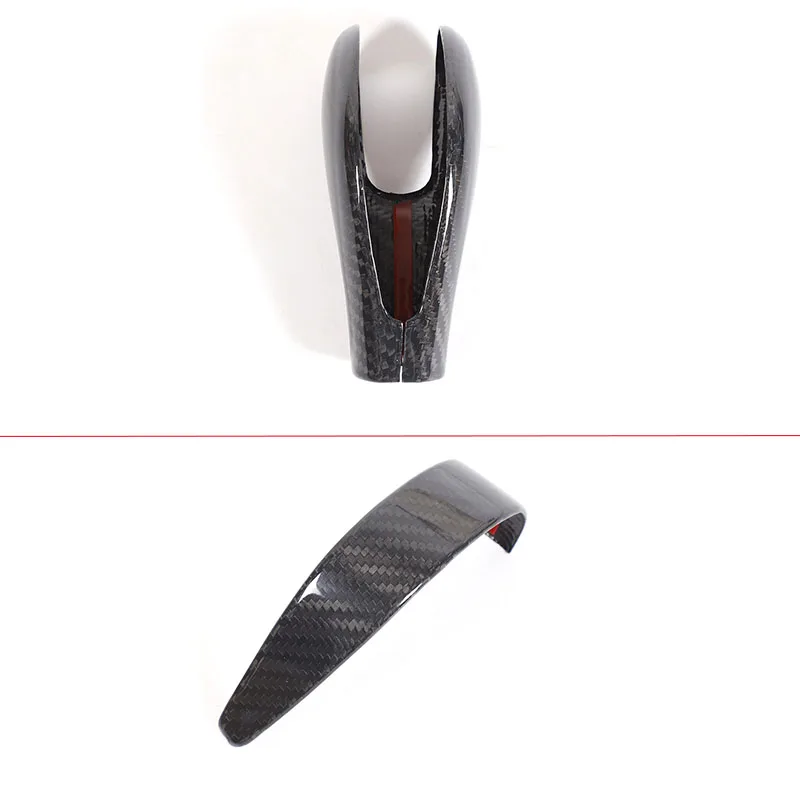 

For Porsche Cayenne 2004-2009 Real carbon fiber Car styling gear head cover decorative sticker interior protection accessories