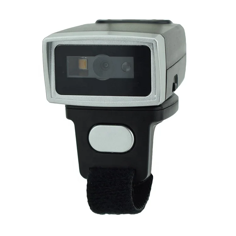New Ring Finger Scanner Mini Pocket Barcode Reader Wireless 2D Portable Barcode Scanner