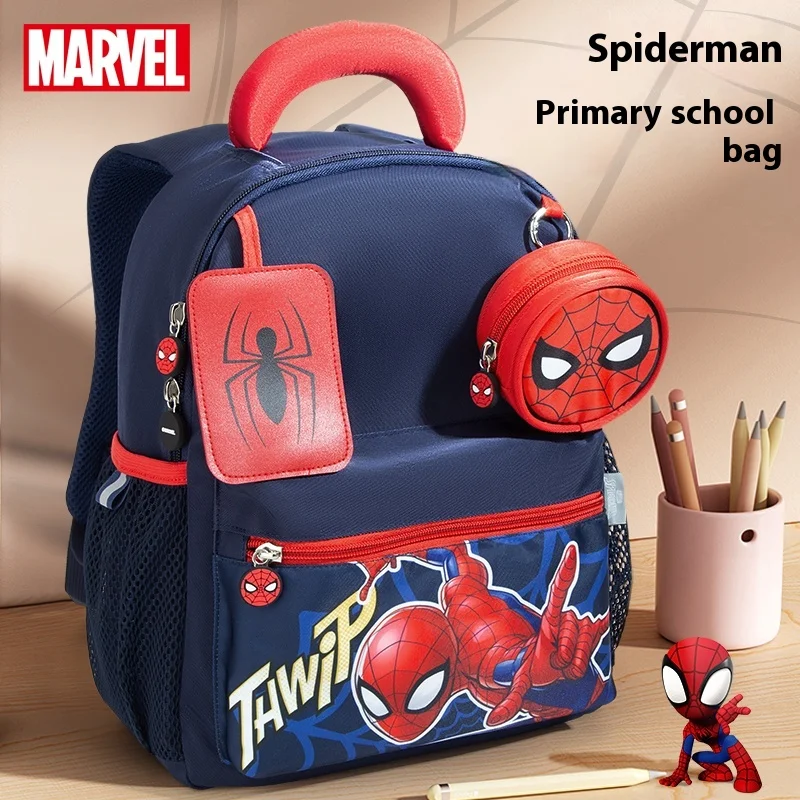 Primary school students' reduced burden and spine protection super light cartoon Elsa Princess Spider Man children's backpack