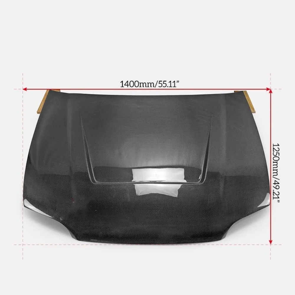 Capó de motor de fibra de carbono para Honda civic 1992-1995, cubierta de motor modificada, capó ligero, accesorios para automóviles
