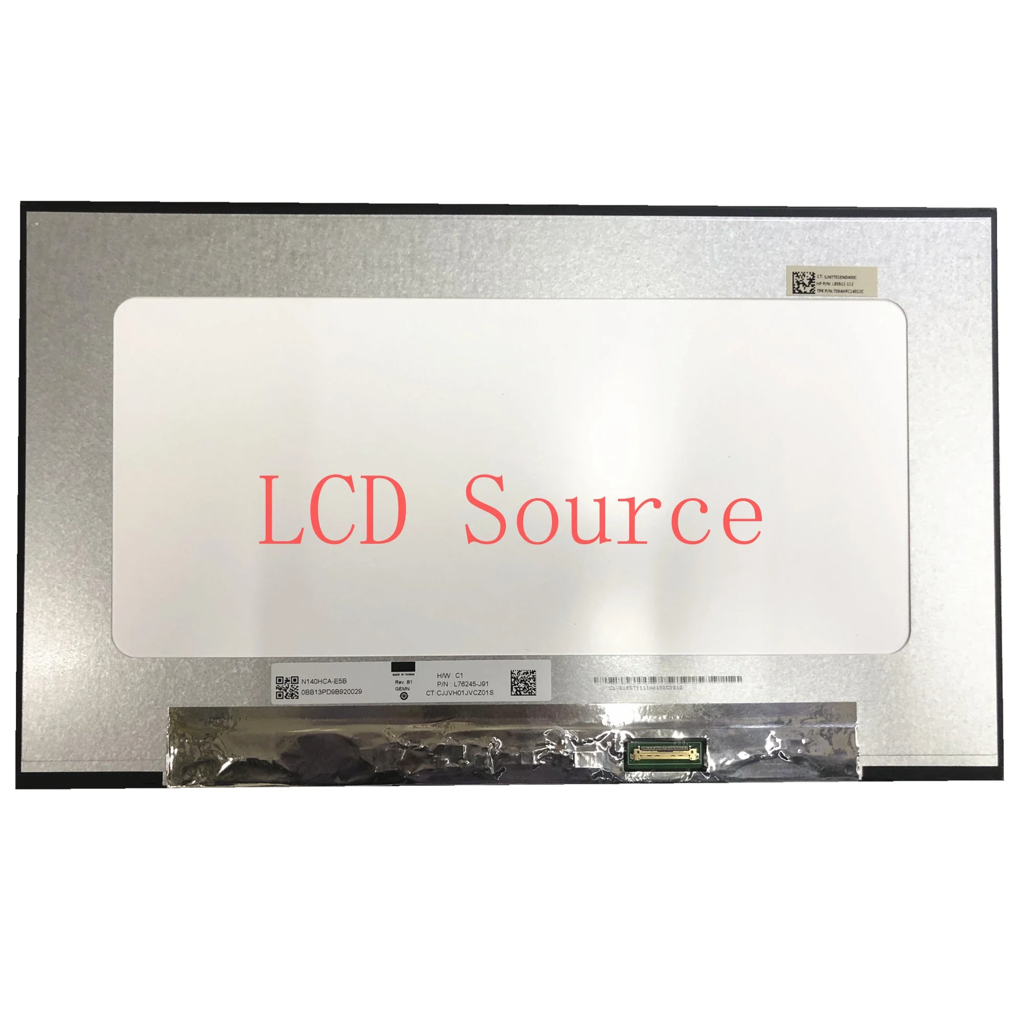 N140HCA-E5B Rev B1 fit N140HCA-E5C N140HCE-ET2 NV140FHM-N4U NV140FHM-N4F N140HCE-G53 EDP 30PIN LCD