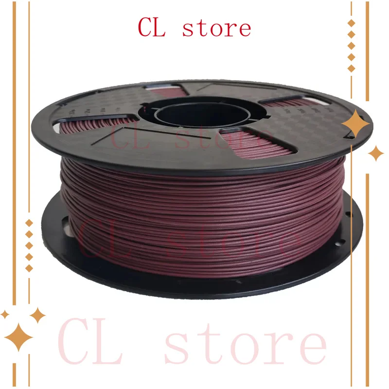

Carbon Fiber PETG 3D Printer Filament Maroon Red CF Dark 1.75mm 1KG (2.2 LBS) Spool 3D Printing Material PETG