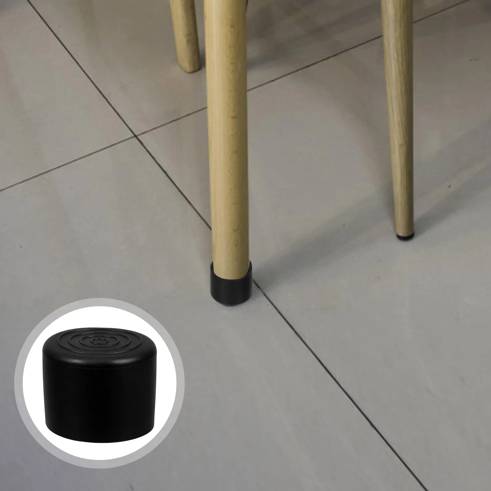 Tampas de perna de cadeira antiderrapantes móveis pés capa protetores de chão pvc cadeira perna protetores de chão para piso de madeira fornecimento de móveis