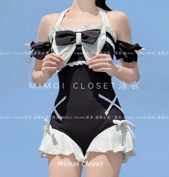 Yuki her lip to/Corse Ribbon Swimsuit Swimwear