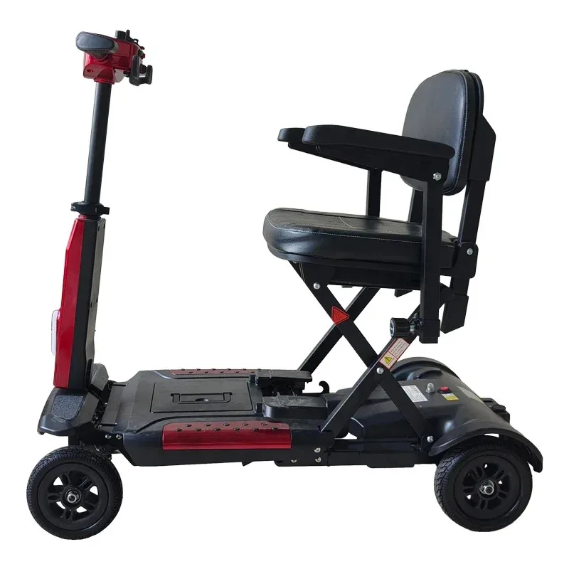 Factory Hot Selling 4 wheel Light Aluminium remote automatic folding handicapped electric mobility disility scooter
