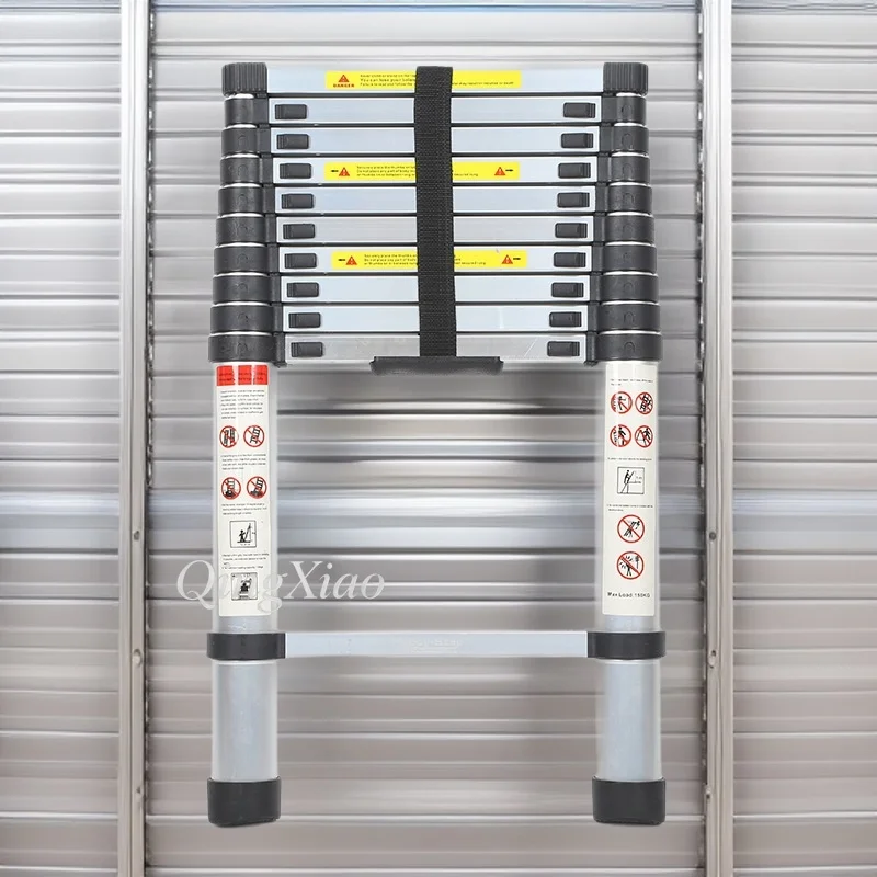 Multifunctional Thickened Engineering Foldable Aluminum A Frame Ladder Portable Adjustable Climbing Ladder For Construction Site
