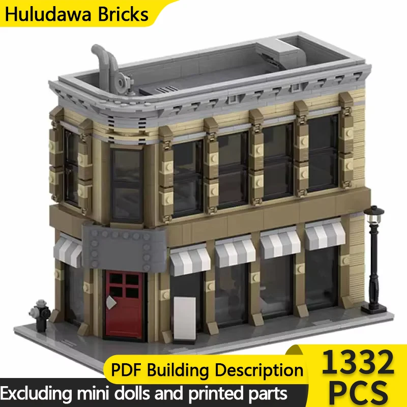 Popular Street View Model MOC Building Bricks Advanced Fitness Club Modular Technology Gifts Holiday Assemble Children Toys Suit