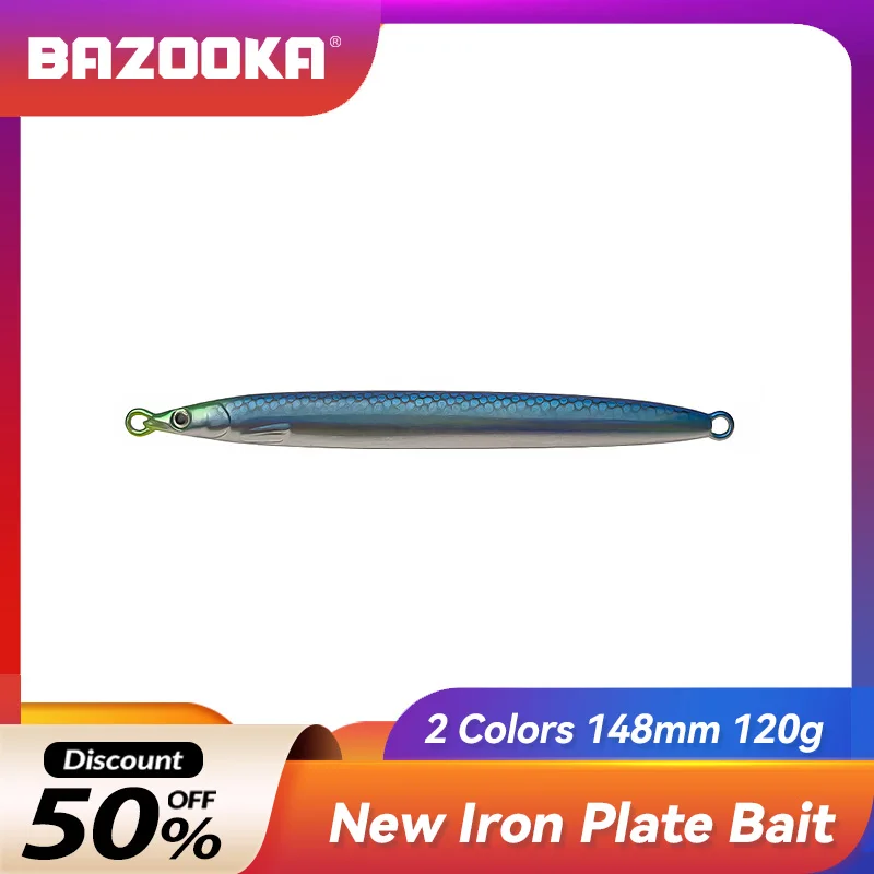

40g 80g 120g Bazooka Fishing Lure Swimbait Carp Bass Metal Slow VIB Hard Jigging Fast JIG Sinking Trolling Lead Baits Pike