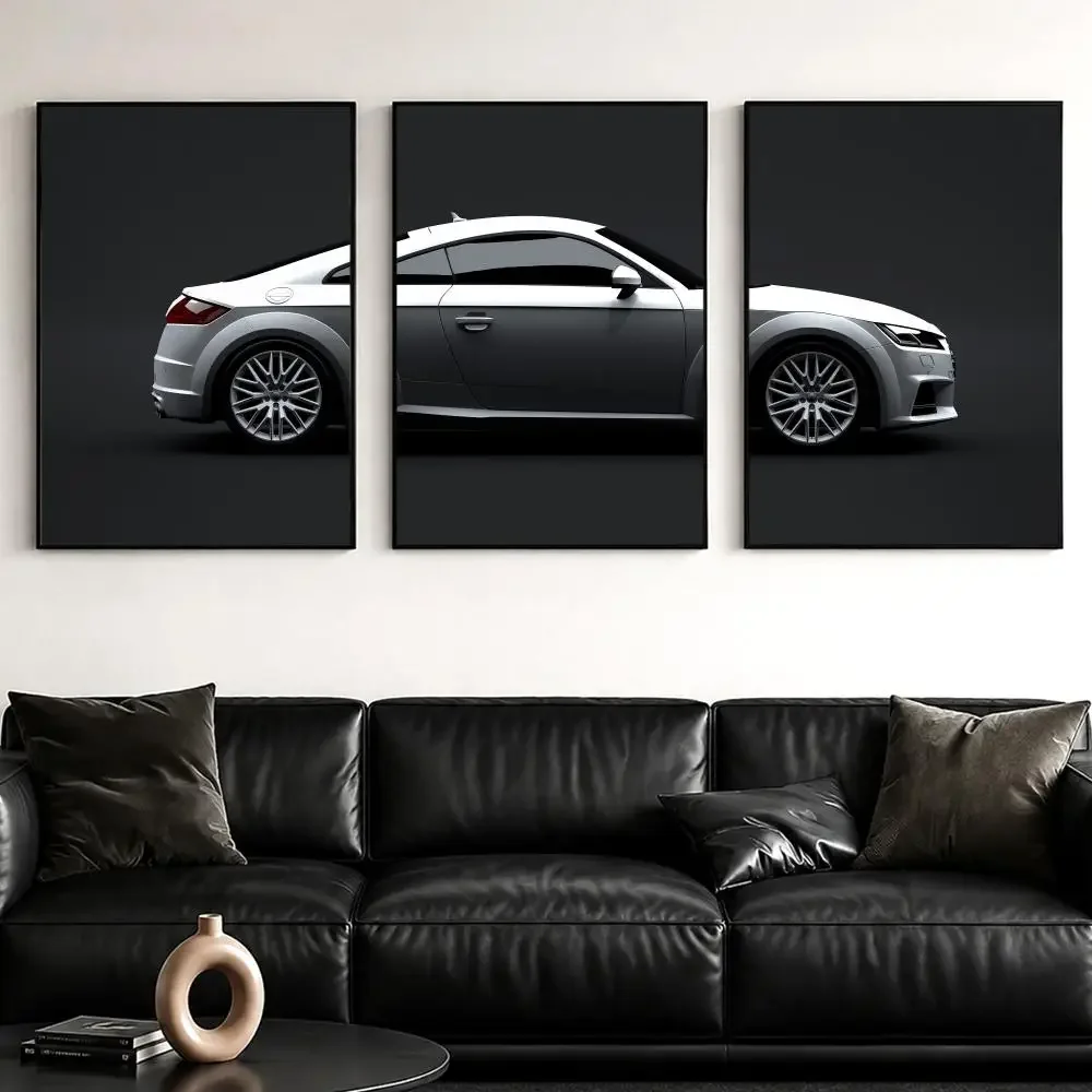 T-TTS Sports Coupe Painting Calligraphy Canvas Wall Art Poster Set for Bedroom Living Room Home Decor Prints Gift