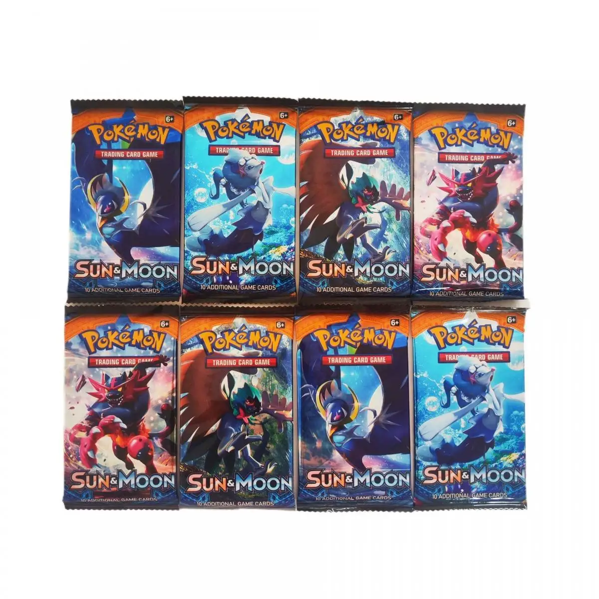 Pokemon Trading Card Game-Sun and Moon Booster Pack Game Collection Battle Cards Toy 1 Pack of 10 Cards