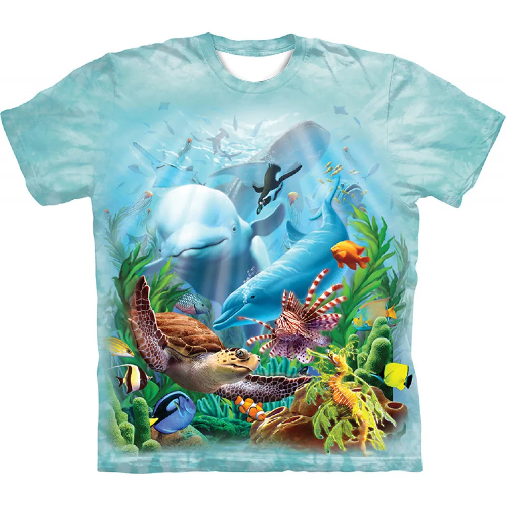 Turtle - Engaging Visuals With 3D Effect, T-Shirts For Boys - Cool, Lightweight And Comfy Summer Clothes! for summer sells hot