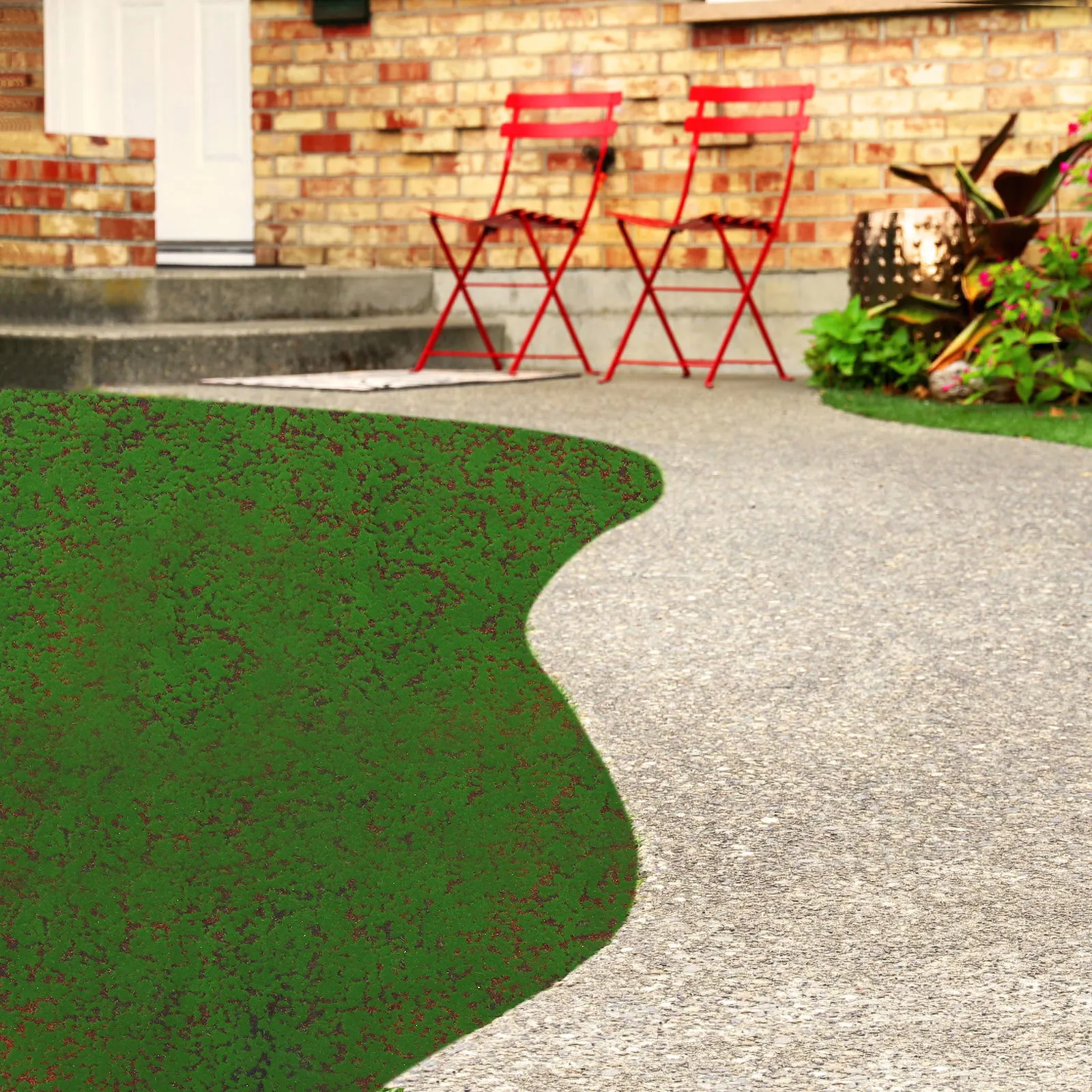 

Realistic Simulated Moss Turf Artificial Indoor Plants Fake House Green Grass Rug