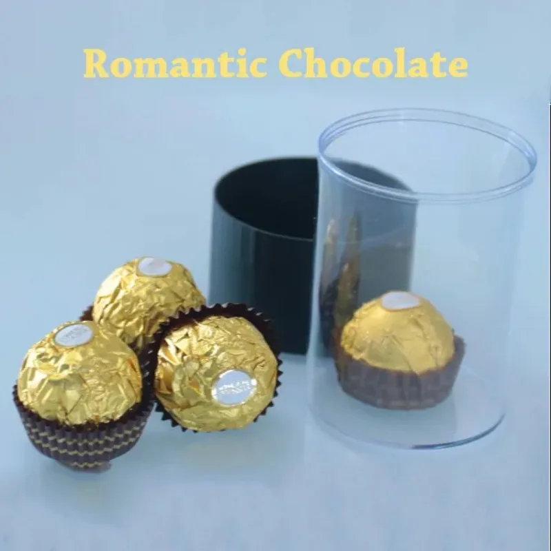 Romantica scatola di cioccolato magica al cioccolato - Trucco istantaneo per la trasformazione di caramelle San Valentino, oggetto magico da vicino per il mago che flirta